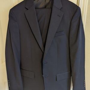 Slim Navy Wool Suit